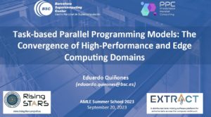 Task-based Parallel Programming Models: The Convergence of High-Performance and Edge Computing Domains