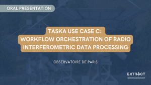 TASKA Use case C: Workflow orchestration of radio interferometric data processing