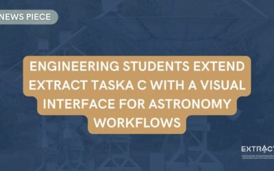 Engineering Students Extend EXTRACT TASKA C with a Visual Interface for Astronomy Workflows